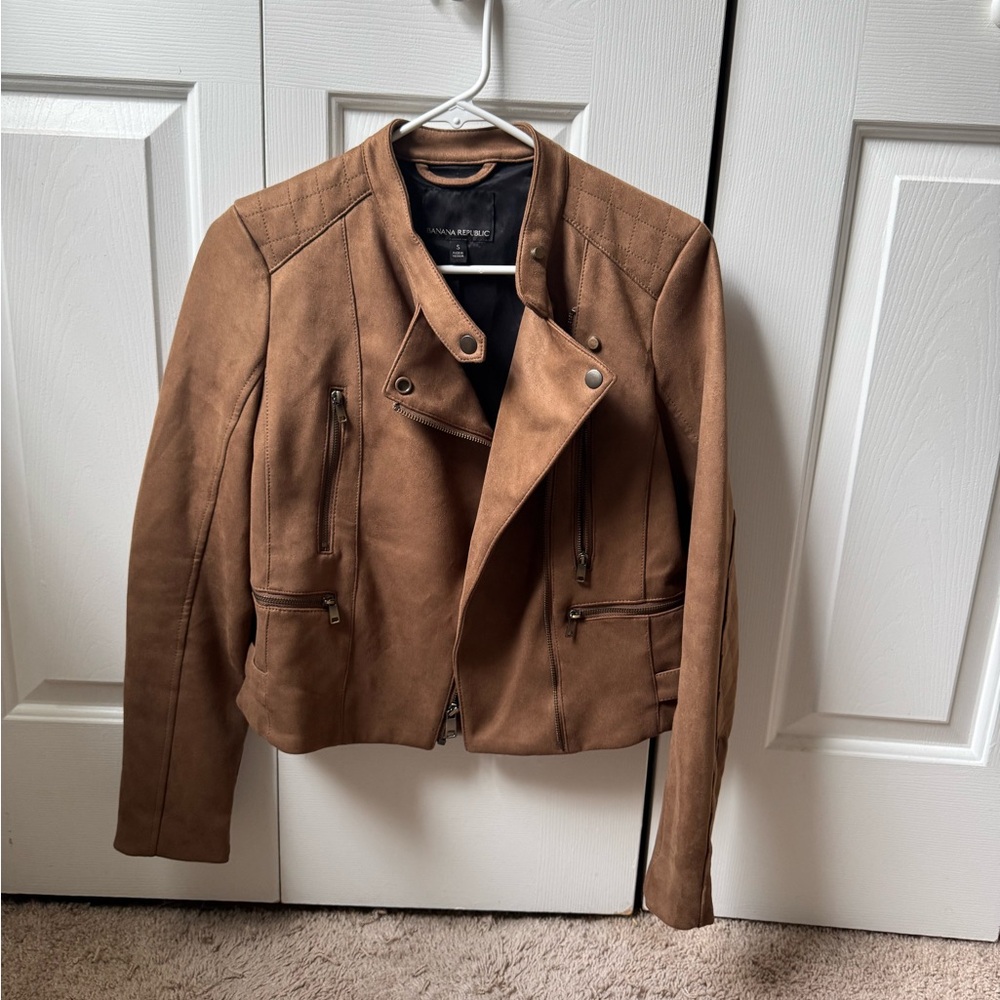 Banana Republic Tan Bomber Jacket